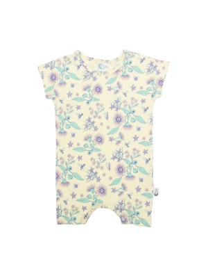 Moon Jelly Short Romper - Floral Bee