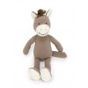 Crochet Animal brown Horse toy sitting