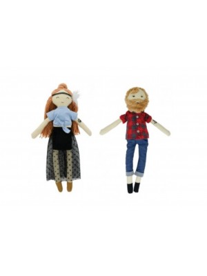 Heidi the Wanderer and Jarrad the Hipster doll