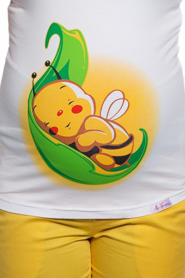 Maternity T-Shirt - Leaf Bee zoom